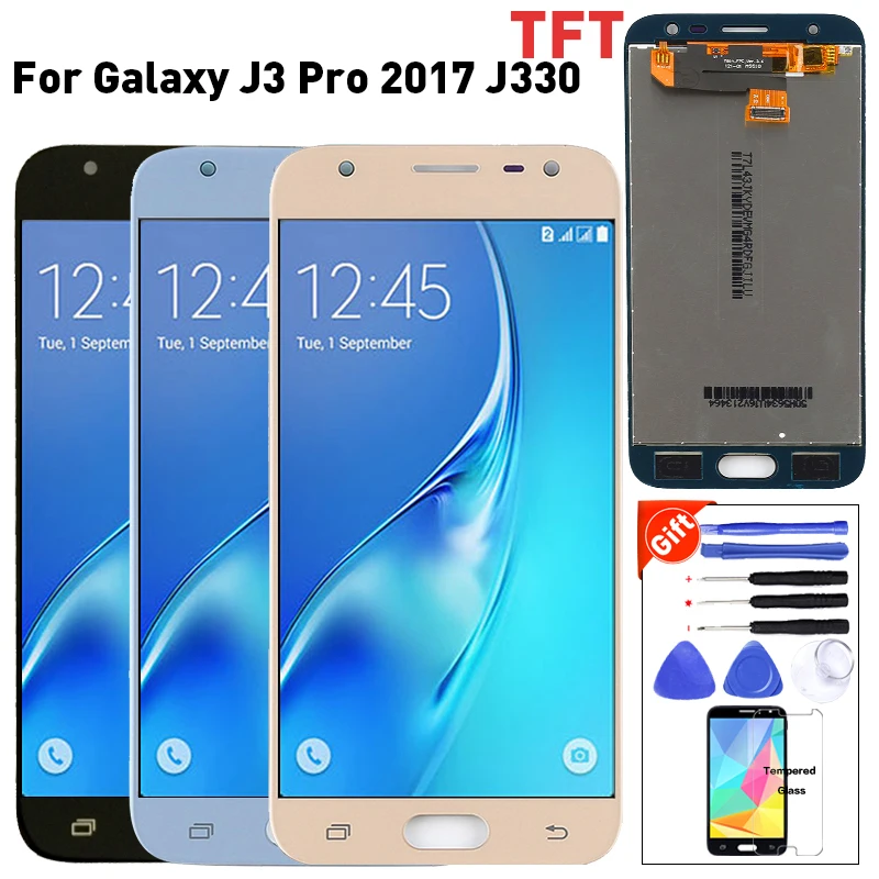 Для Samsung Galaxy J3 Pro 2017 J330 J330F SM ЖК дисплей сенсорный дигитайзер экран 100%