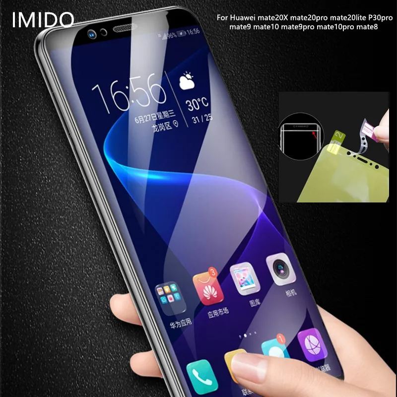 Для huawei mate20 20X mate20lite mate20pro P30pro 3D FullCover мягкая Гидрогелевая защитная пленка mate10pro 9pro