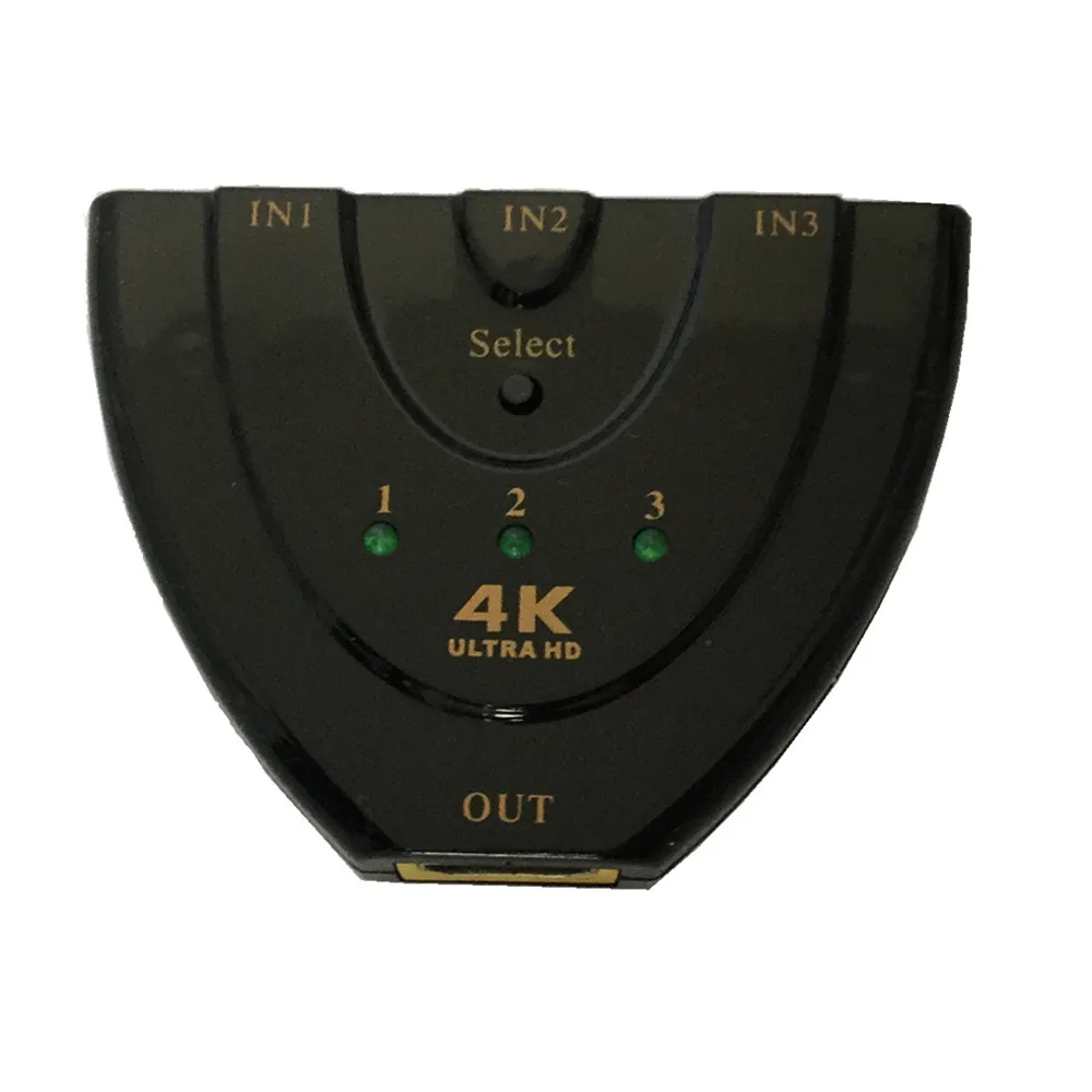 Лидер продаж 4 К * 2 3D Mini 3 Порты и разъёмы HDMI коммутатора 1.4b Switcher Splitter в 1 из
