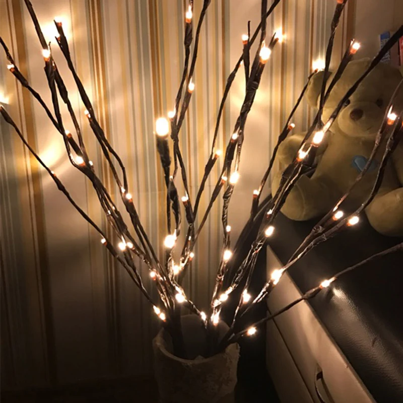 Теплый белый 20 светодиодов Led дерево свет на батарейках Рождественская фея