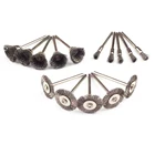 15 шт., кисть из стальной проволоки, дремель, инструменты, аксессуары, вращающийся инструмент для мини-дрели, электрическая фреза, шлифованные колеса