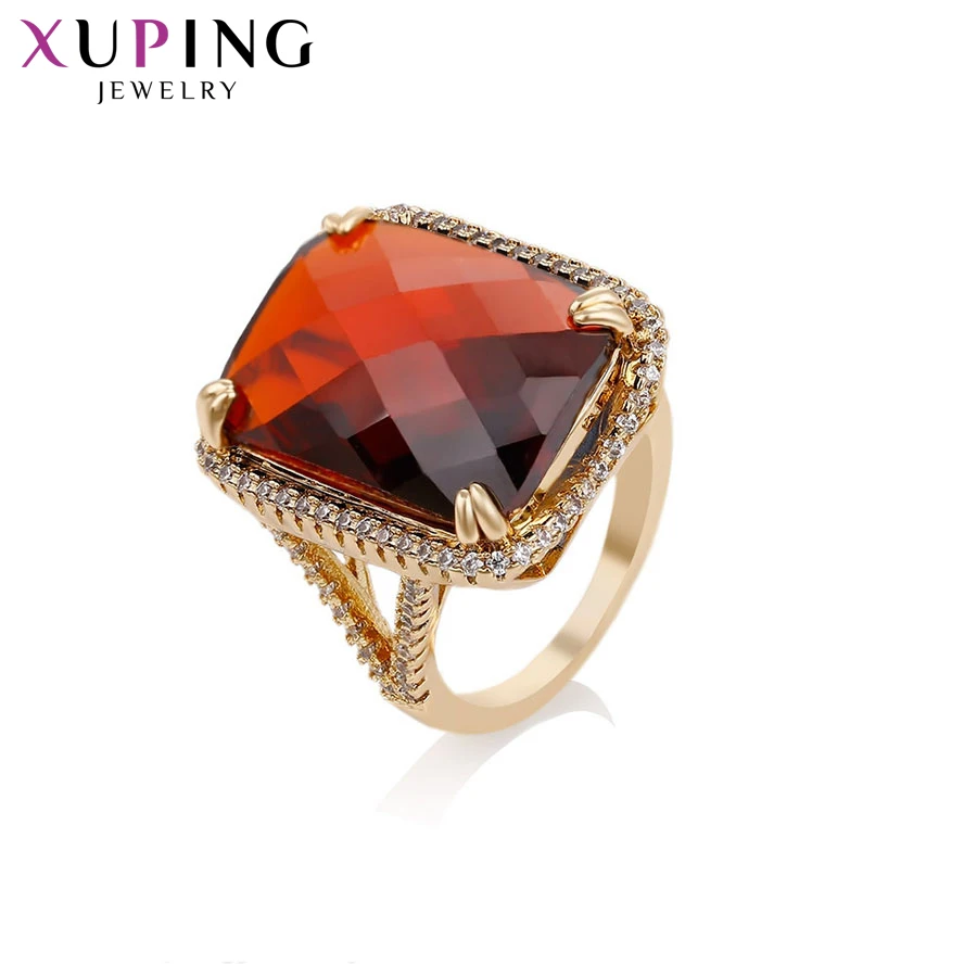 Xuping простые винтажные Изысканные кольца позолоченные роскошные для девушек и