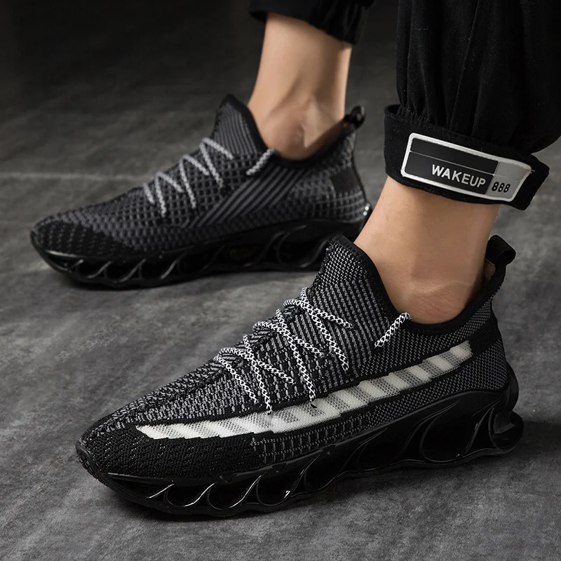 Men Fashion Spring Blade Shoes Outdoor Sport For Male Sneakers Breathable Running Casual Mesh Sneaker Walking | Обувь