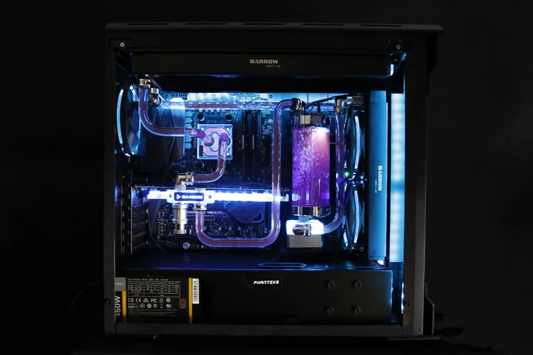 Курган жидкостного охлаждения комплект использовать для PHANTEKS 515E чехол 360 мм радиатор+ блок ЦП+ блок GPU+ насос+ резервуар+ RGB полоса+ вентилятор охладитель воды