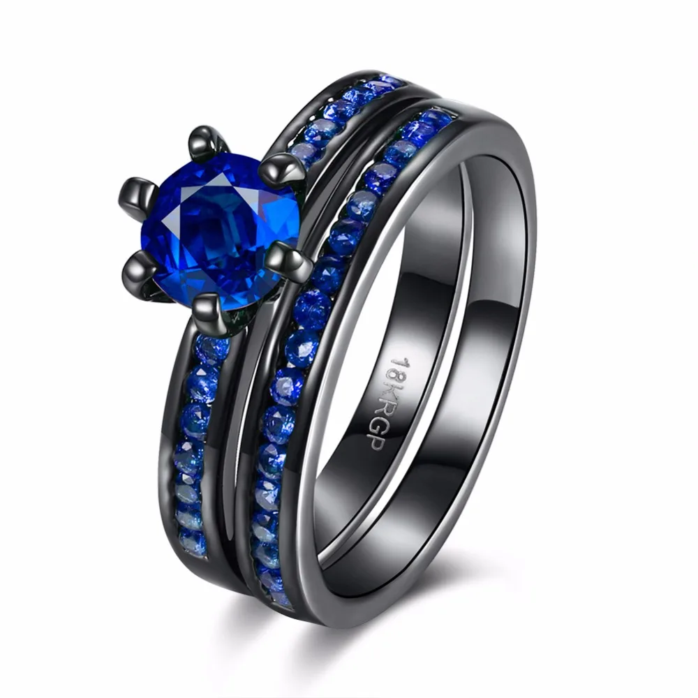 Фенски Новый Мода Jewelry 4 цвета выбрать Комбинации Кольца черный пистолет с