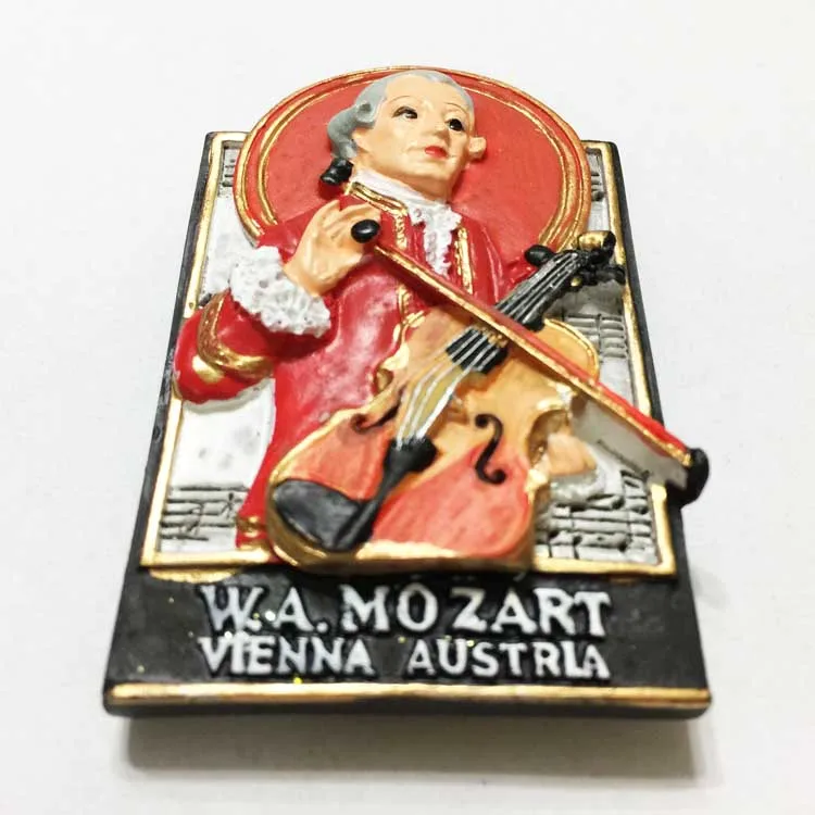 Австрийские Венские музыканты Mozart туристический сувенир стикеры на