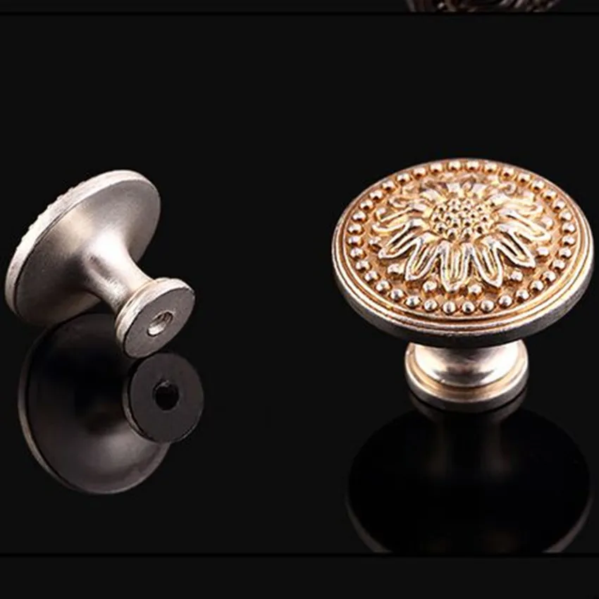 Комод ручки круглые для ящиков антикварная серебряная кухонная дверная ручка