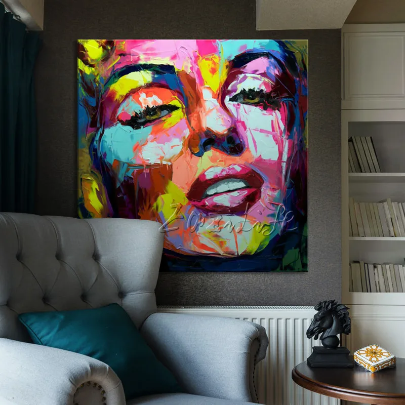 Картина изображением флуоресцентной бумаги Мэрилин Монро