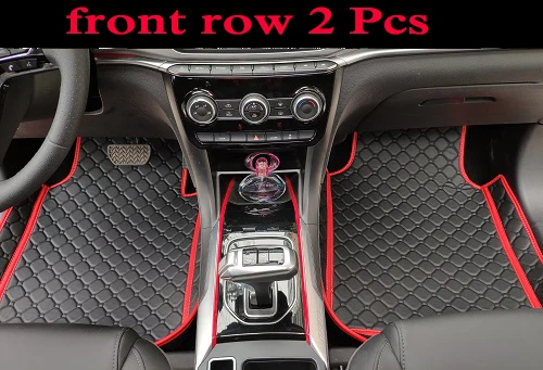 front row 2 Pcs Автомобильные коврики для Mercedes Benz A B C E class W211 W212 W204 W205 W176 W169 W245 W246 всепогодные ковры - Название цвета: front row 2 Pcs