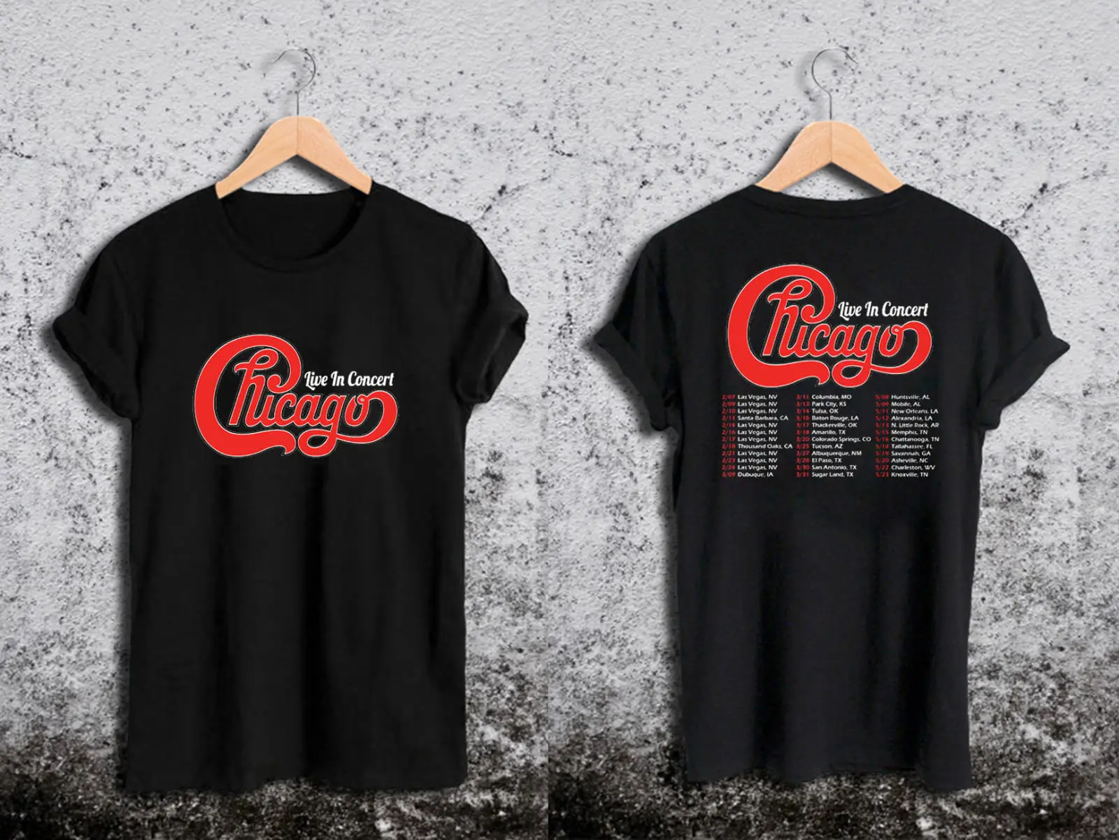 CHICAGO Band Live in Concert US Tour 2018 футболка Новая черная унисекс L22NEW модные футболки|Мужские