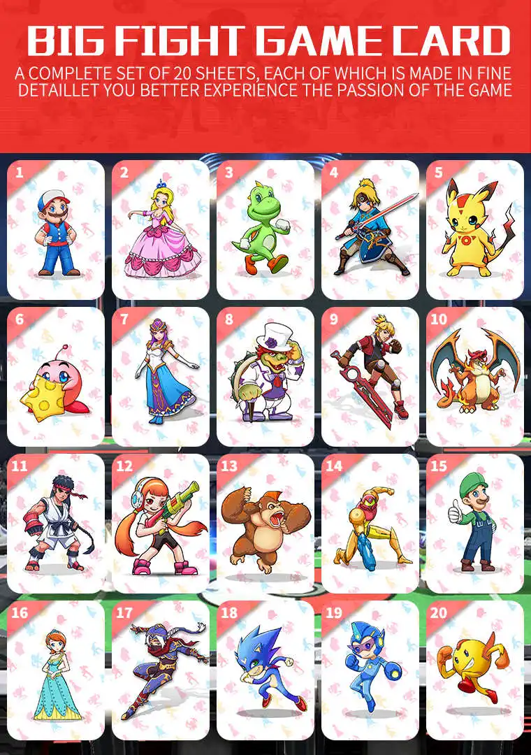 Карта-ключ для игр NFC ntag215 switch mario card NS подходит для super smash bros ultimate of amiibo - Цвет: super smash bros