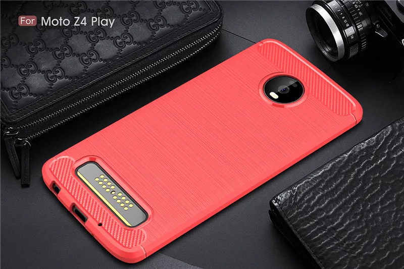 Чехол для Motorola Moto Z4 Play мягкий резиновый силиконовый защитный чехол телефона из