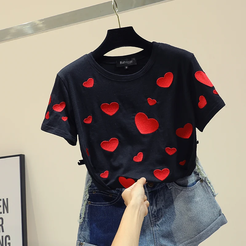 INS/хлопковая футболка с коротким рукавом Женская свободная весна лето 2020 новые