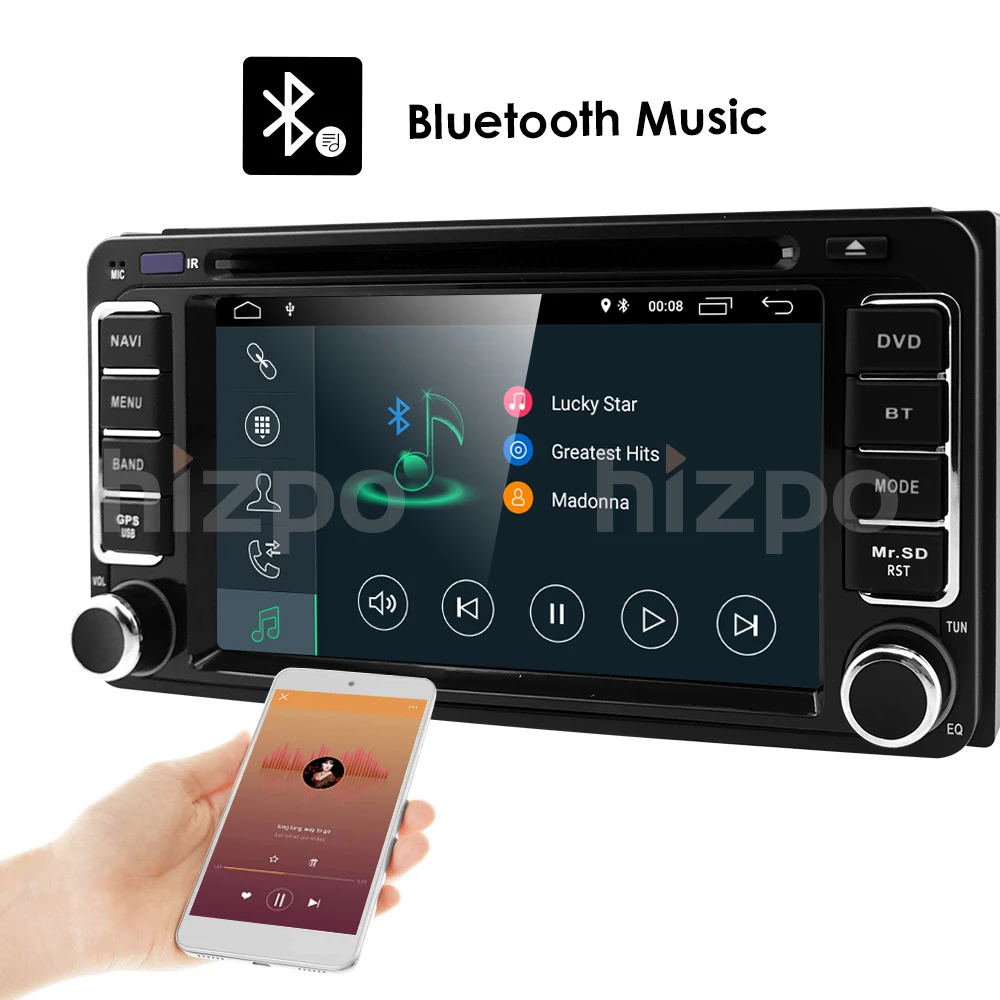4G DVR SWC карта 2DIN четырехъядерный Android9.0 автомобильный dvd-плеер для TOYOTA Previa Старый Corolla Camry Rav4 Prado Terios Vios Hilux gps Navi