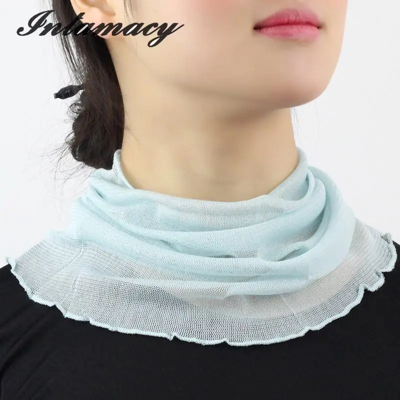 100% натуральный шелковый шарф женский рукав головной воротник накладной
