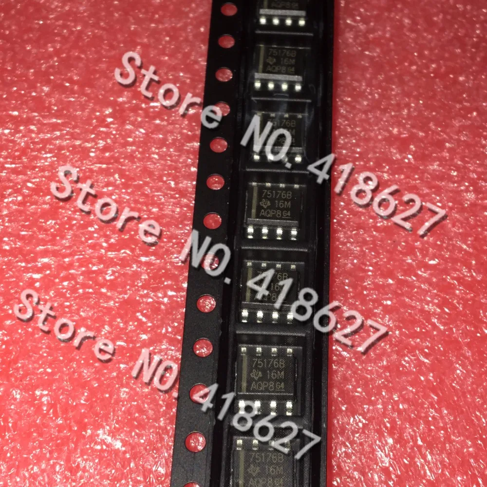 50 шт./лот 75176B SN75176B SN75176BDR SOP-8 Дифференциальный приемопередатчик шины, новая модель