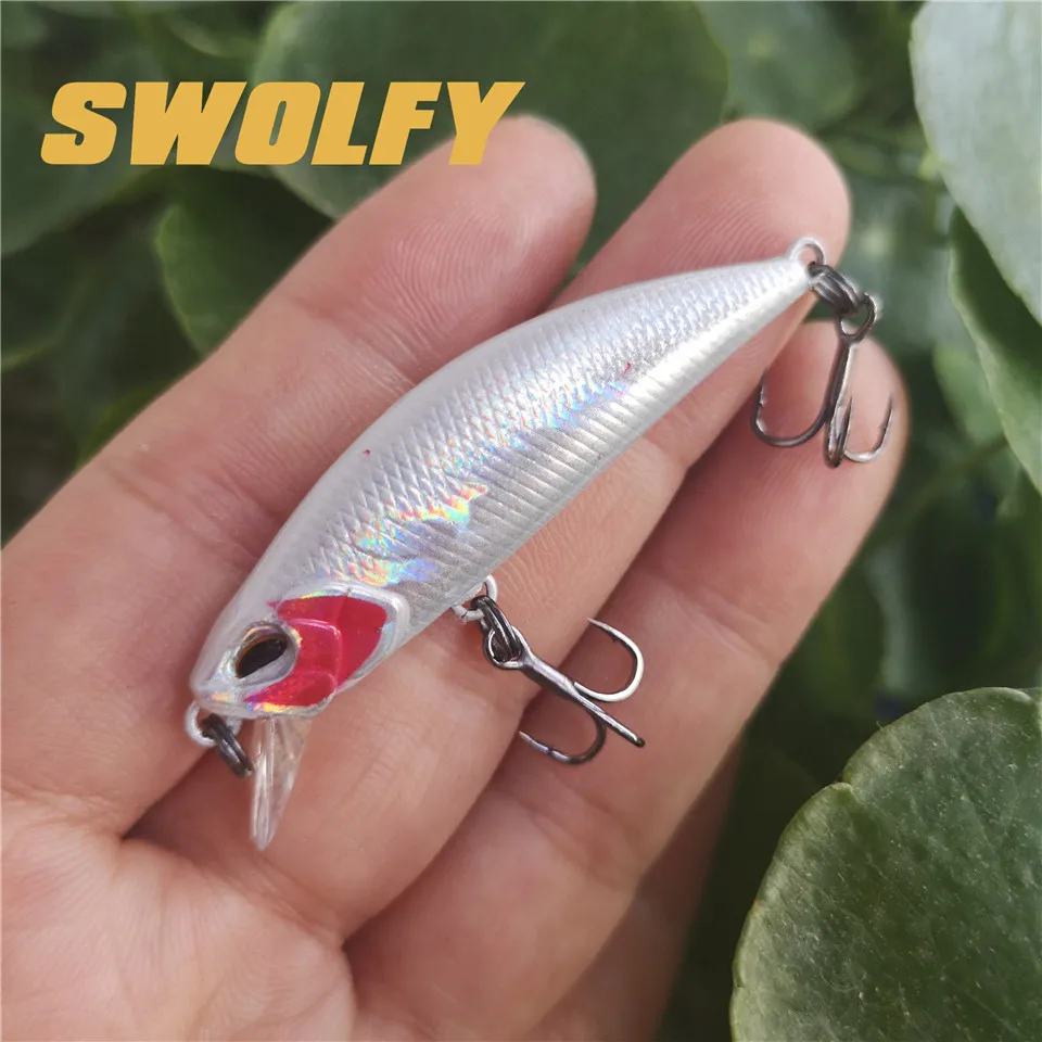 Swolfy 5 шт. 50 мм/5g опускается на дно жесткая Приманка Minnow приманки для ловли рыбы