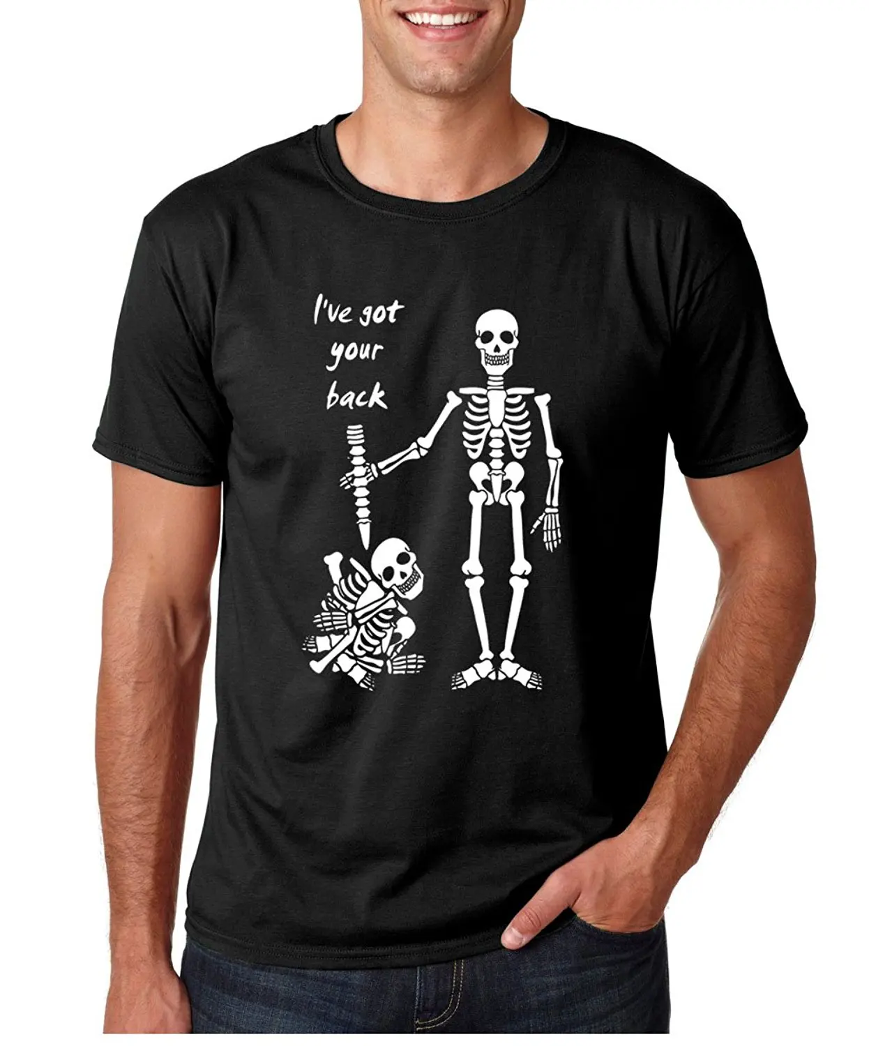 Crazy Bros Tee's I're Got THE Back friendly Забавные футболки премиум мужская футболка 2017 модная