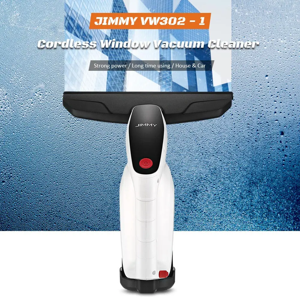 XIAOMI JIMMY VW302-1 беспроводной оконный стеклянный пылесос со скребком-пульверизатором 100 мл резервуар для воды для домашнего автомобиля