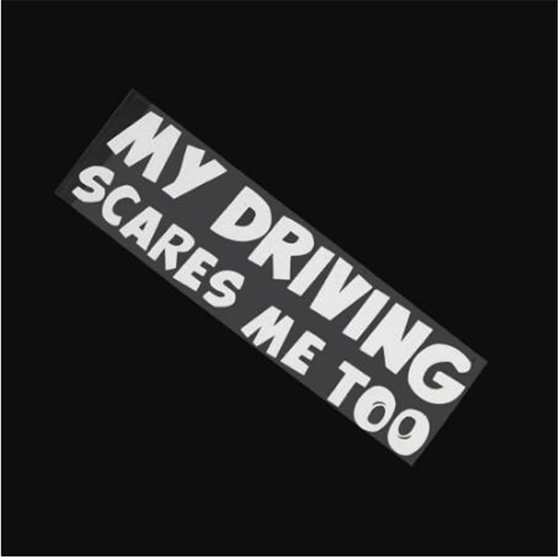 1 Шт. МОЕ ВОЖДЕНИЕ ПУГАЕТ МЕНЯ ТОЖЕ Предупреждение Автомобиля Стикер