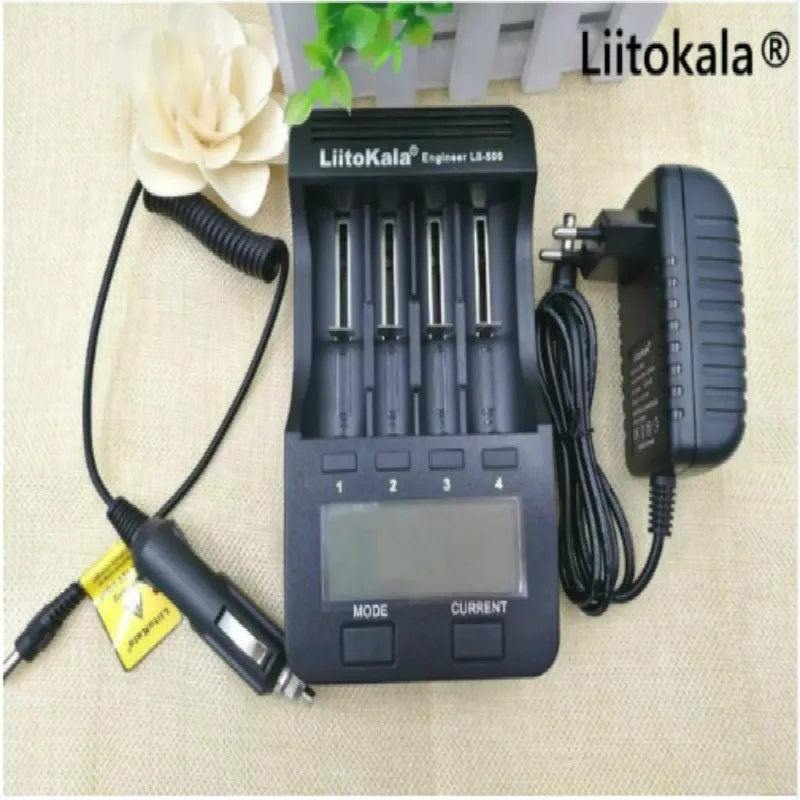 Зарядное устройство Liitokala для литиевых батарей с ЖК дисплеем 3 7 в 18350 18500 16340 18650 17500