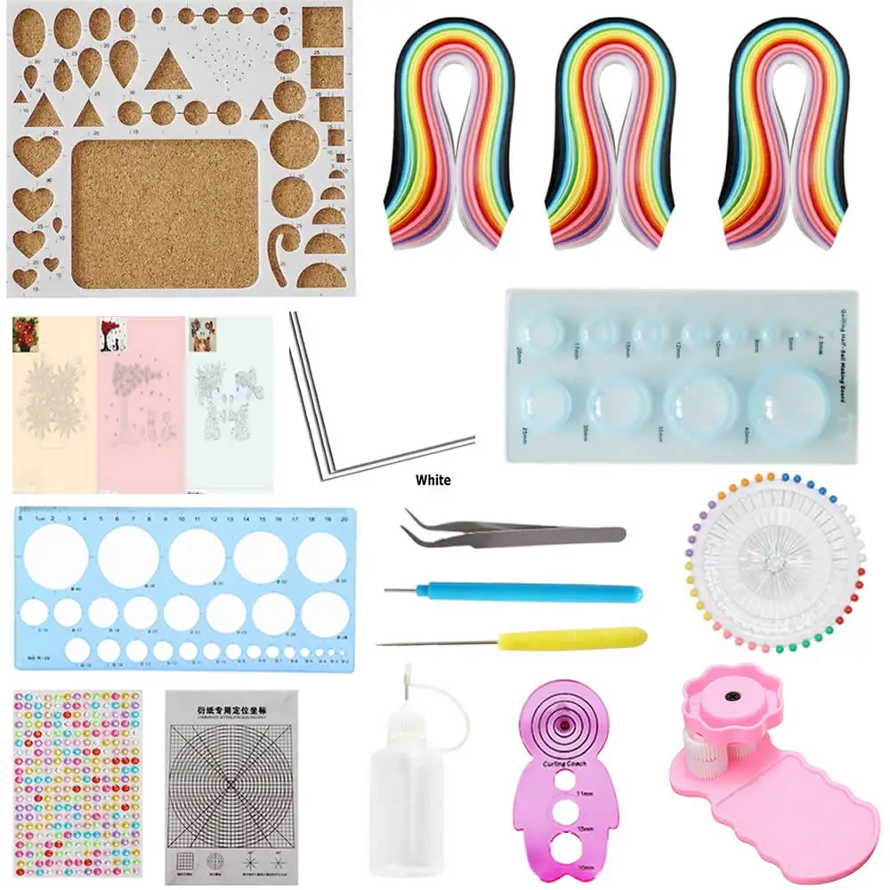 Набор для квиллинга и Бумага торцевых головок 17 шт./компл. 780 листов Цвет DIY