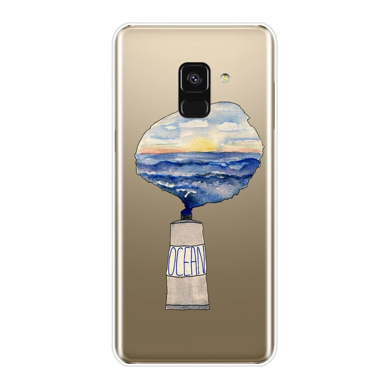 Чехол для Samsung Galaxy A5 A7 2018 A6 A8 Plus мягкий силиконовый чехол-накладка A3 2016 2017 |