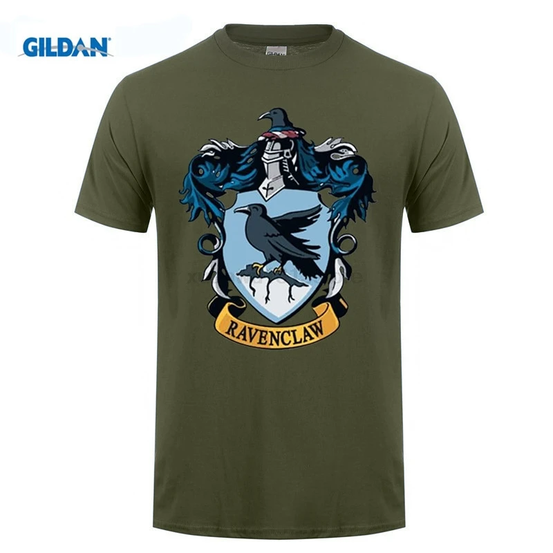 Magic Boy Ravenclaw Crest T Shirt Casual Plus Size T-Shirts Hip Hop Style Tops Tee T-Shirt Short Sleeve Mens | Мужская одежда