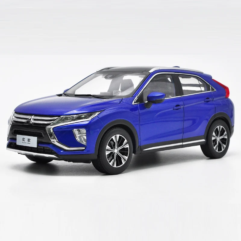 

1:18 Diecast Model for Mitsubishi ECLIPSE CROSS 2018 Blue SUV Alloy Toy Car Miniature Collection Gifts