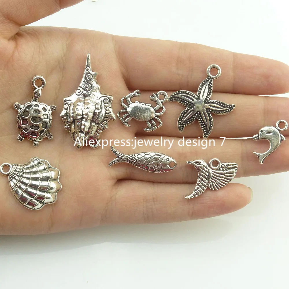 15858 30x пляж морской конек Морская звезда в виде ракушки Улитка Раковины краба