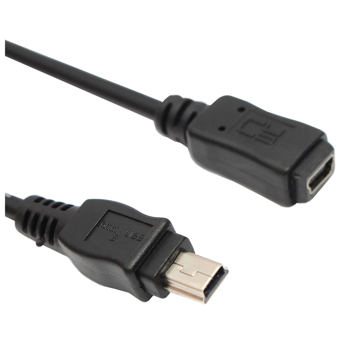 1.5m Mini USB B 5pin Male To Female Extension Cable Cord Adapter Black | Data Cables