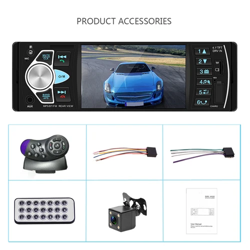 

Camecho 4022D, 1 Din, 4,1 , USB, AUX, FM