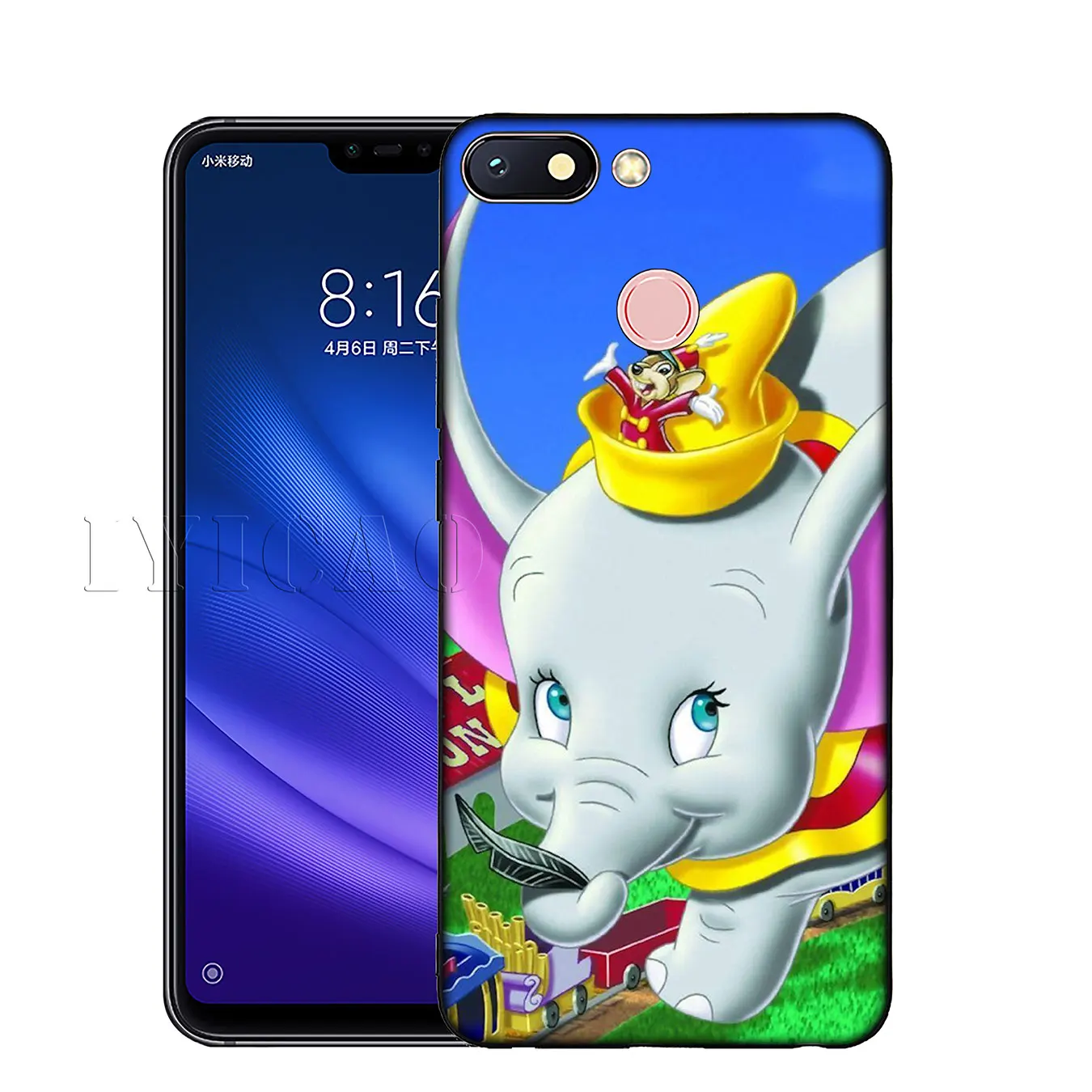 Мягкий силиконовый чехол для телефона IYICAO Dumbo Cute elephant Anime Xiaomi Mi 9 SE 9T CC9 CC9E 8 A3 Pro A1 A2