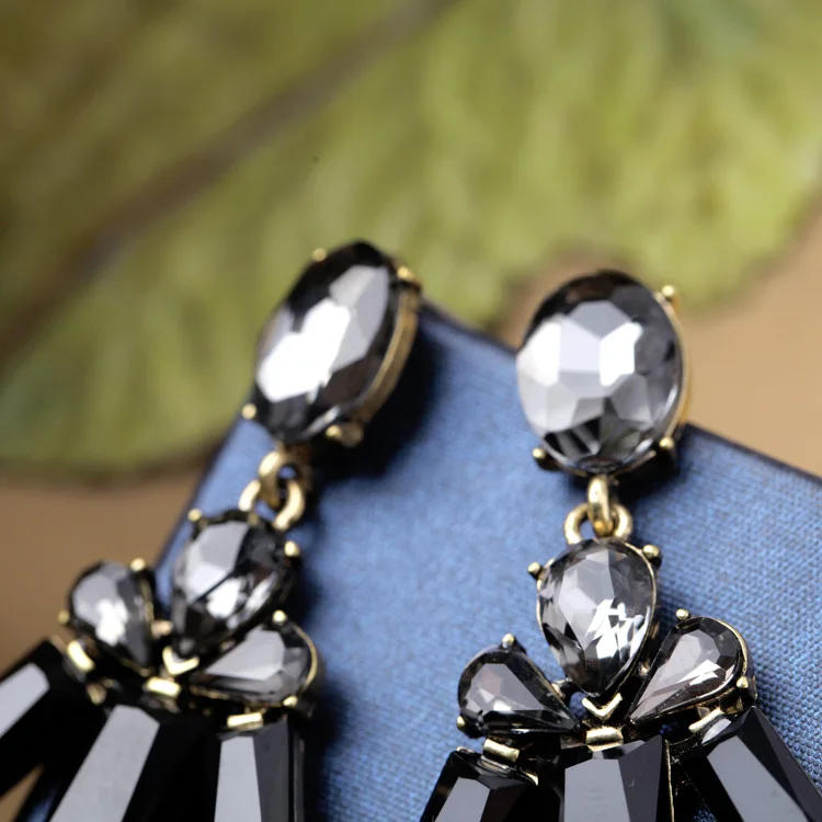 Онлайн шоппинг индийские серьги лаконичный стиль Сияющие Акриловые Барные