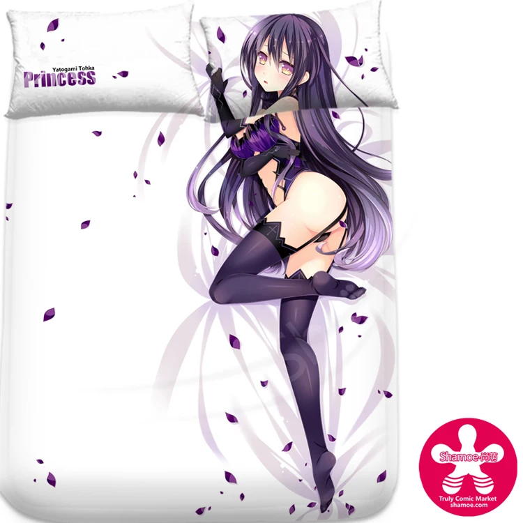 Японский аниме мультфильм свидание A Live Yatogami Tohka молочный шелк наматрасник