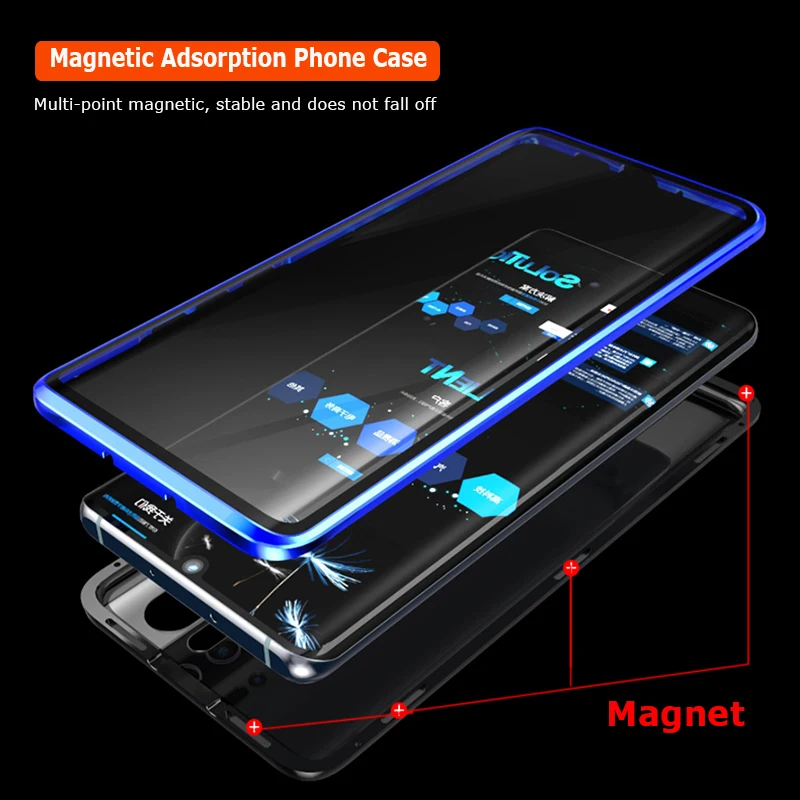 Двусторонний стеклянный чехол с полной защитой для huawei P30 Pro Shockproor чехол s металлический чехол Bumber для huawei P30Pro P 30 Чехол