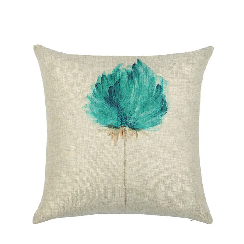 45*45 см наволочка для стула дивана растений квадратная льняная удобная мягкая