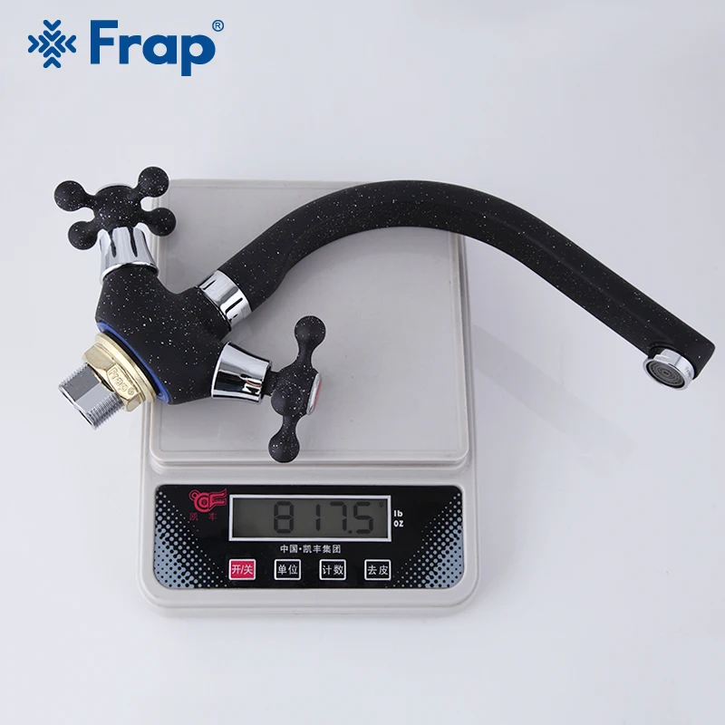 frap kitchen faucet dual handle 5 color spray painting kitchen sink faucet deck mounted cold and hot water mixer faucet tapware free global shipping