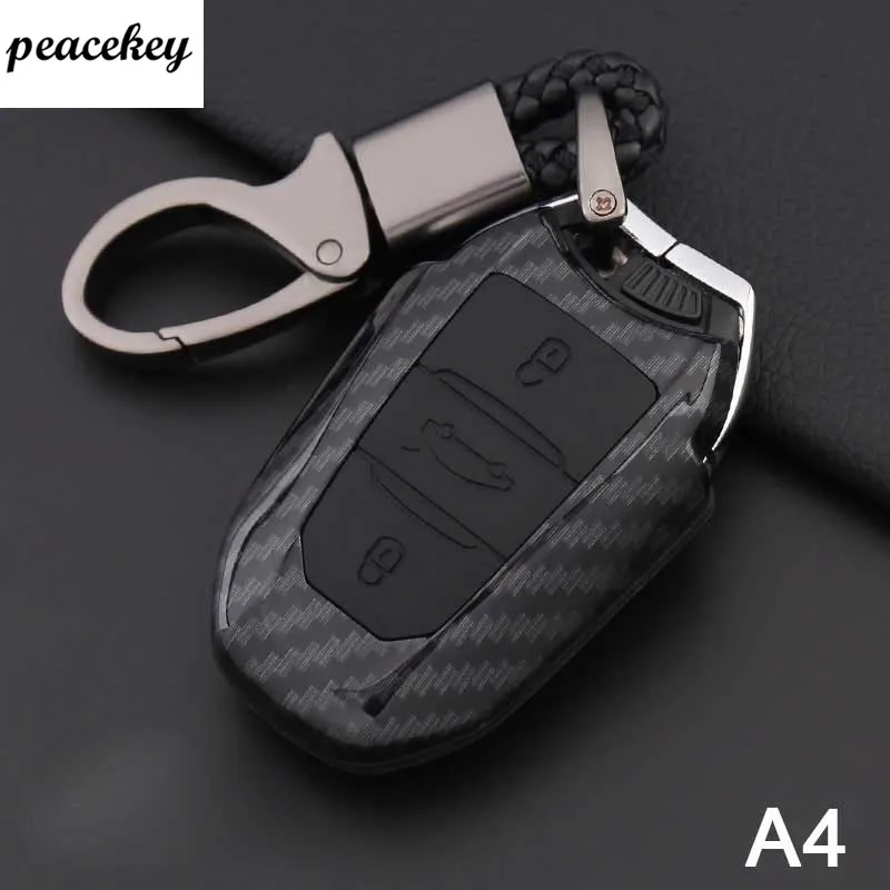 Чехол для автомобильного ключа из углеродного волокна Citroen C4L CACTUS C5 C3 C6 C8 Picasso Xsara