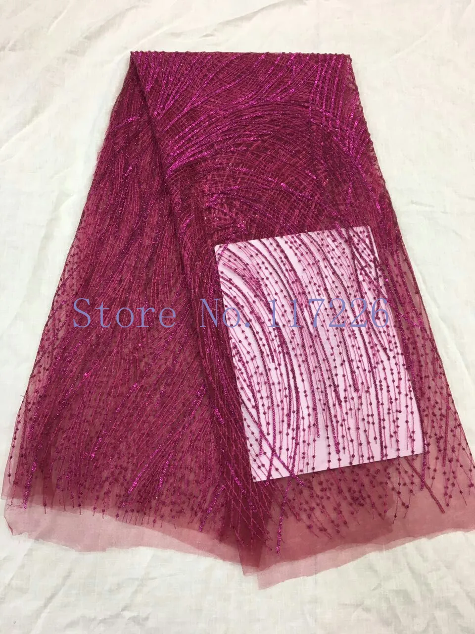 Специальный дизайн искусственная африканская сетка Тюль с вышивкой для