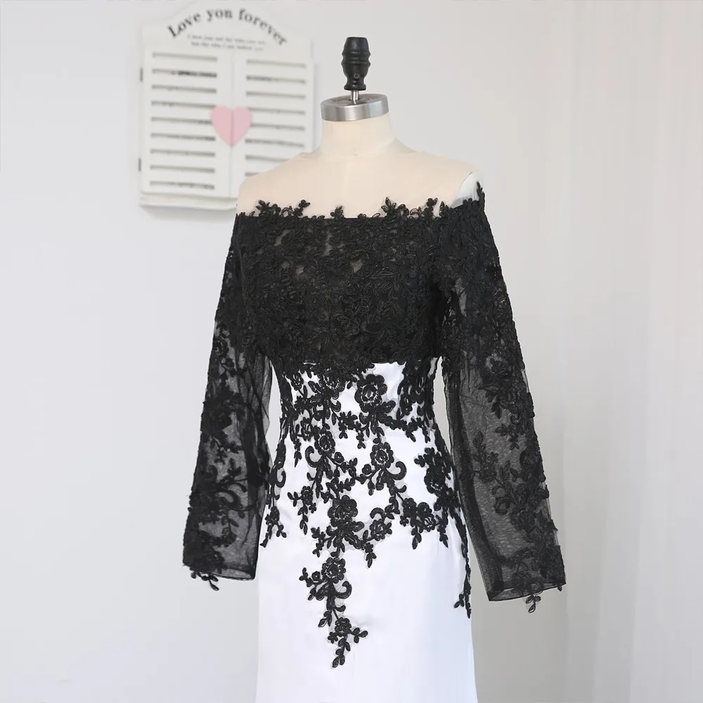 Формальные платья знаменитостей Русалка Одежда с длинным рукавом вечернее