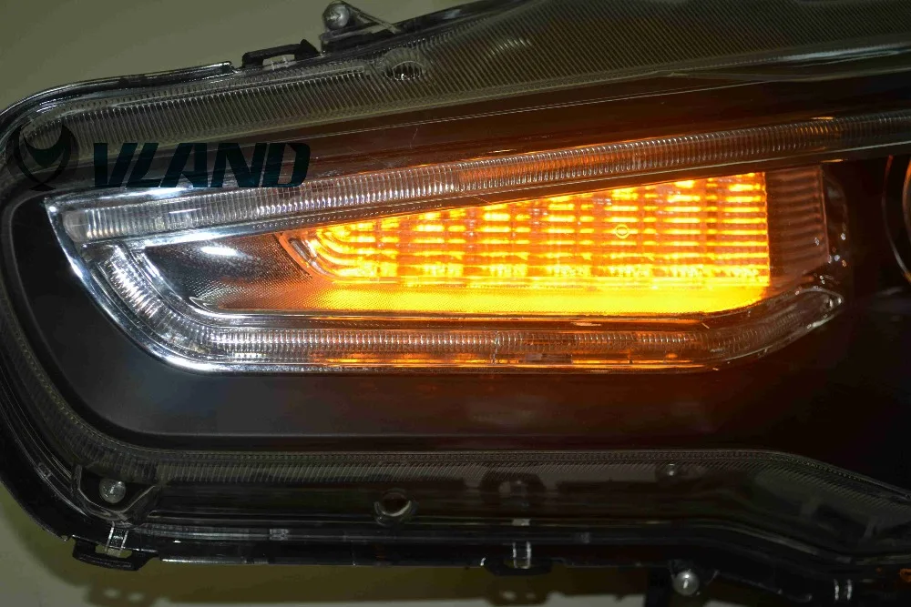 VLAND Factory для Lancer EVO EX 2008 2010 2012 светодиодный фонарь с поворотником+ plug and play+ DRL