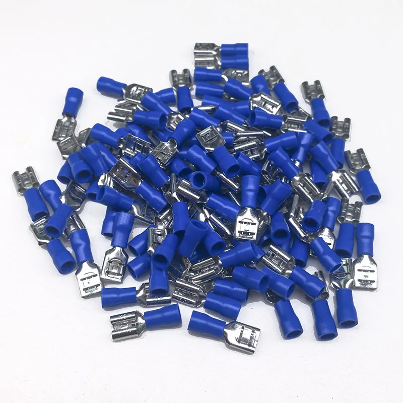 200pcs 500pcs FDD1 FDD2-250 Cold Pressing Female Splice Terminal Plug Crimp Wire Cable Connector Electric Sertir Adapter | Обустройство