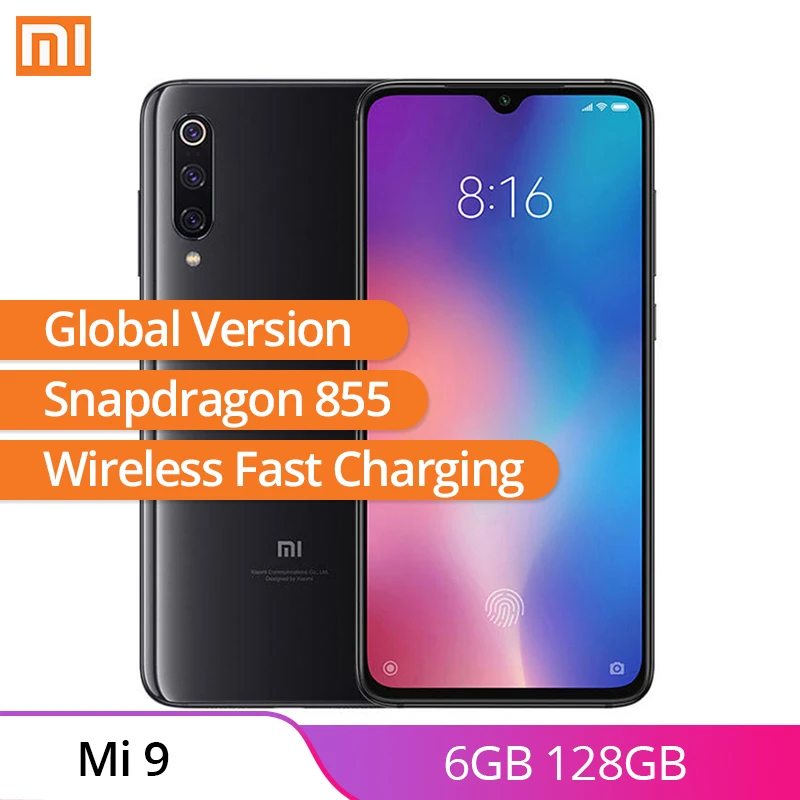 Итальянская Стоковая глобальная версия Xiaomi mi 9 6GB 128GB смартфон 6 39 ''Snapdragon 855