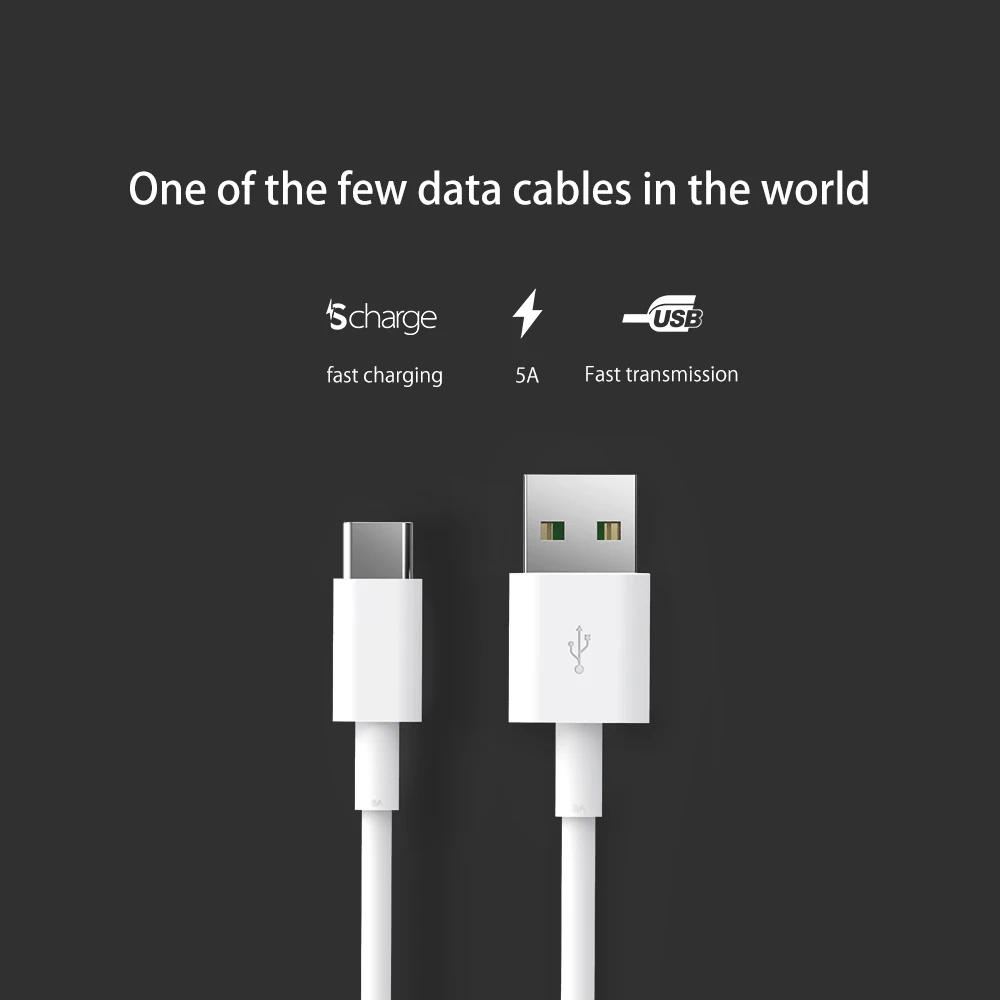 ORICO 5A usb type-C кабель высокоскоростной USB кабель для синхронизации и зарядки для huawei P9 Macbook LG G5 Xiaomi Mi 5 htc 10 и более 1 м белый