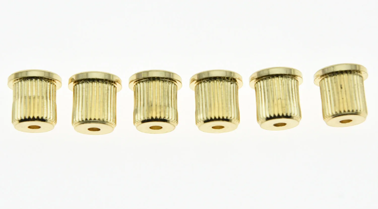 KAISH Set of 6 Gold String Thru Body 5/16" String Ferrules fits American TL