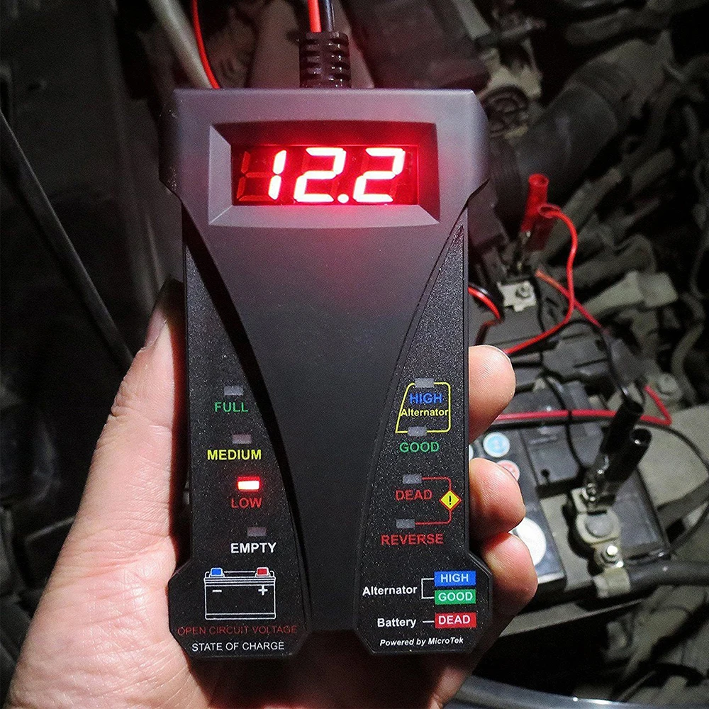 Высокое качество 12В цифровой автомобильный тестер батареи с ЖК-дисплеем и