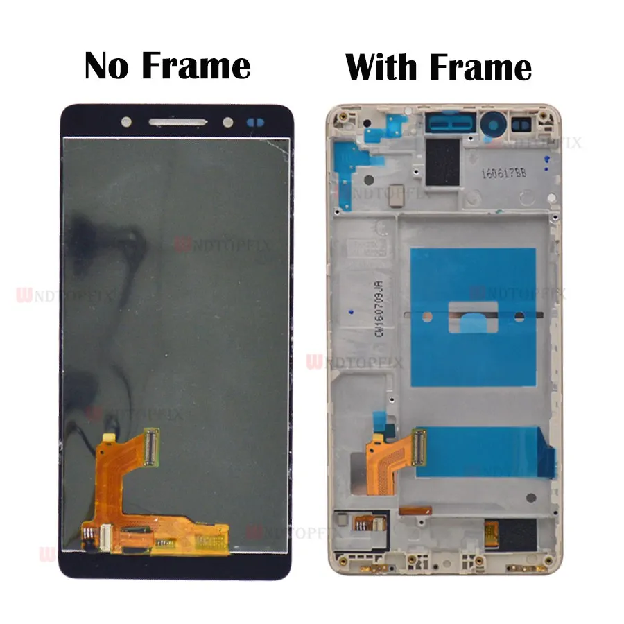 Сенсорный ЖК-экран для Huawei Honor 7 с рамкой ЖК-дисплей PLk-TL01H дисплей дигитайзер в