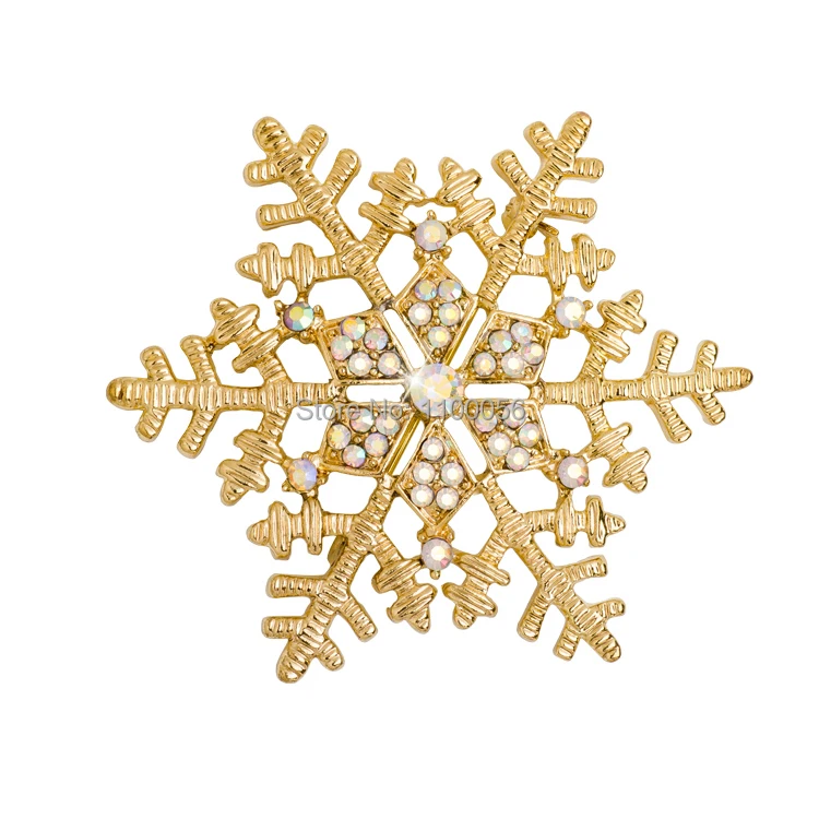 Jogos Vorazes Брошь заколка на шарф Золотая Снежинка броши X0892|snowflake brooch|pin broochscarf clip |