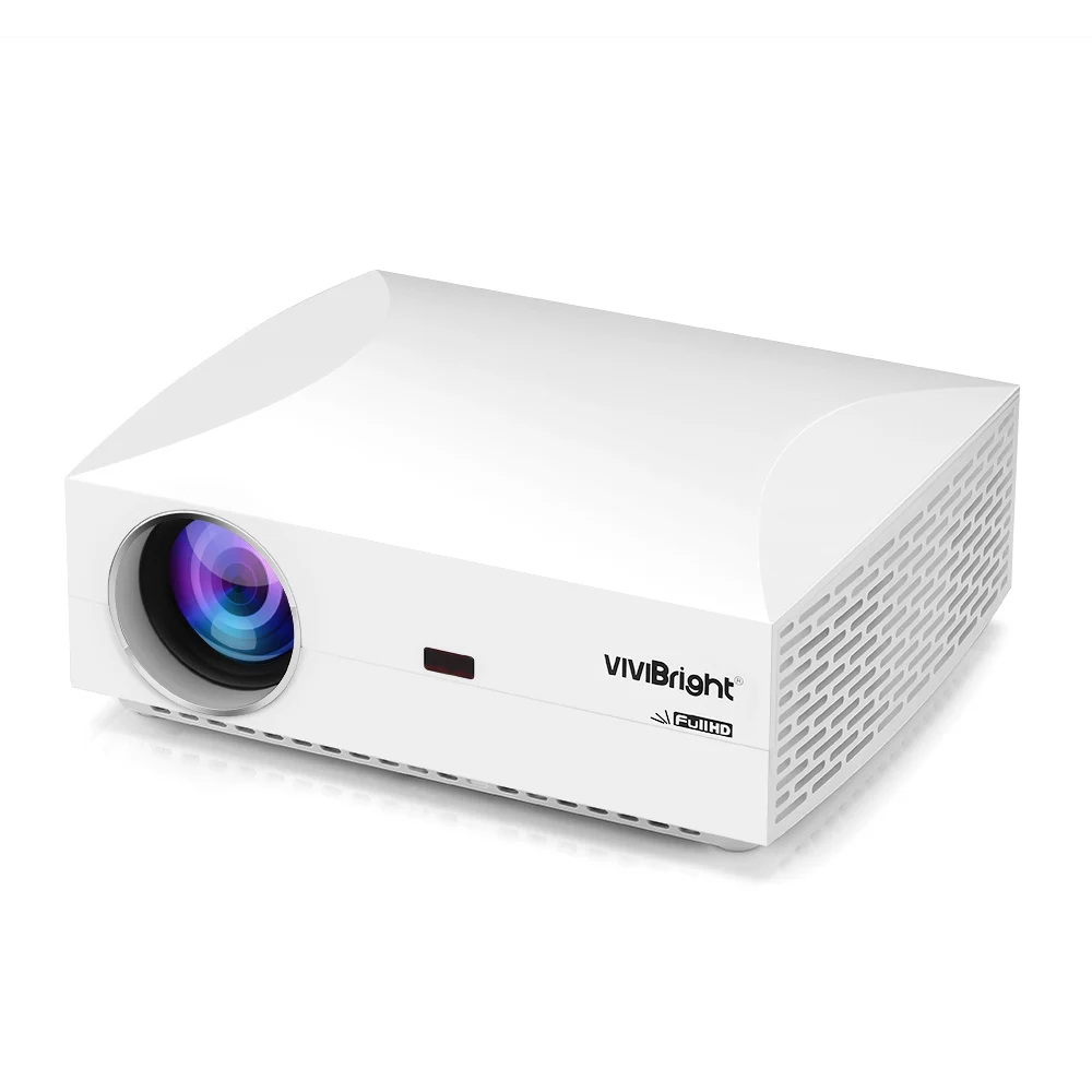 White EU Plug VIVIBRIGHT F30 ЖК-проектор для дома, развлечения, коммерческий FHD 1920x1080 P 4200 люмен - Цвет: White EU Plug